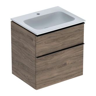 Keramag Geberit Waschtischunterschrank Icon 600x630x480mm M M&ouml;bel-wt Nb Hickory/grif