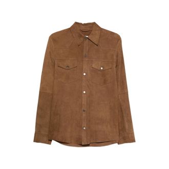 Eraldo Flap-pocket Suede Shirt