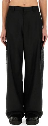 Off-white Wide Broeken - Heren - Wijde Broeken - Zwart - M - Polyester - Broeken