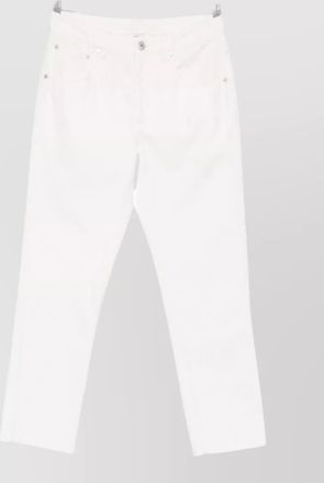 Brunello Cucinelli cotton trousers rivet detail five pockets