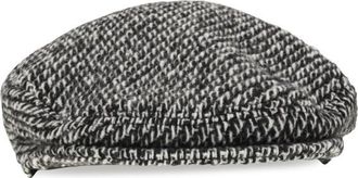 Dolce & Gabbana Grey Heritage Textured Beret Hat