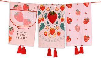 Tiramisu Set Of 3 The Strawberry Fields Forever Artisan Kitchen Tea Towel Set