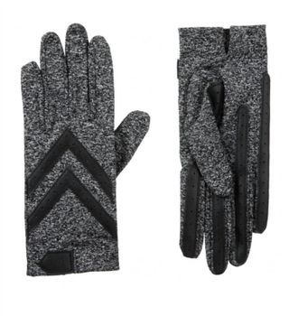 Isotoner Womens Smartdri Smartouch Spandex Shortie Gloves In Black Heather