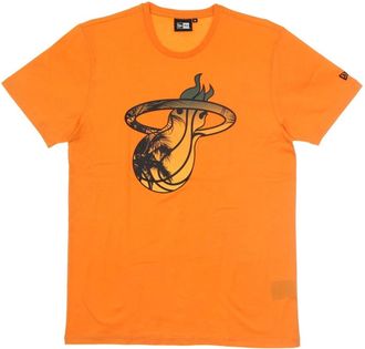 New Era Uomo, Top, Arancione, S, new