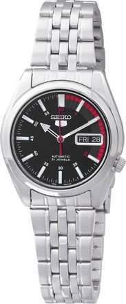 Seiko Series 5 Automatic Black Dial Unisex Watch SNK375K1