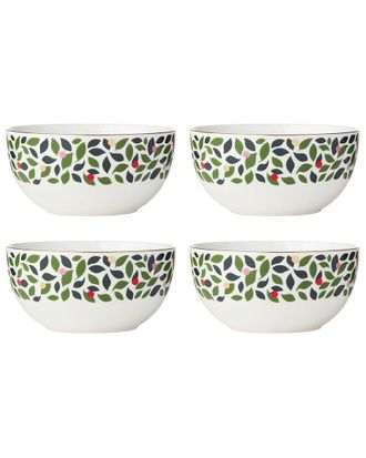 Kate Spade New York Discontinued Kate Spade New York Evergreen 4Pc Soup/Cereal Bowls