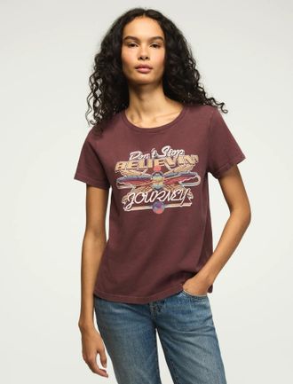 Lucky Brand Womens Dont Stop Believin Classic Crew