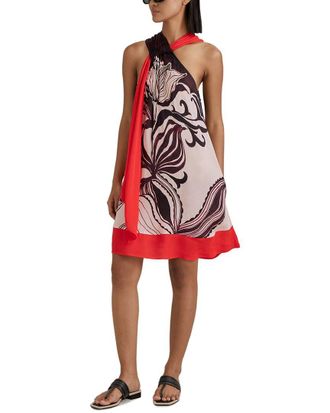 Reiss Rosa Orchid Print Shift Dress