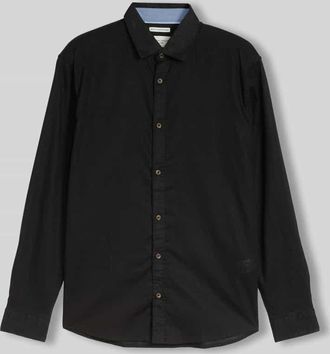 Tom Tailor Regular Fit Freizeithemd aus Leinen-Baumwolle-Mix in Black, Gr&ouml;&szlig;e XXXL