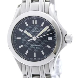 Omega Vintage, unisex, Blauw, ONE Size, Pre-owned Seamaster 2588.80 Polshorloge