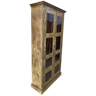 Wanderlust Deco Vitrina De Madera Artesanal 100-110x40-45x170-180h Cm