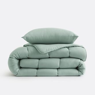 La Redoute Interieurs Set van getemperd dekbed en kussen(s) Kleur