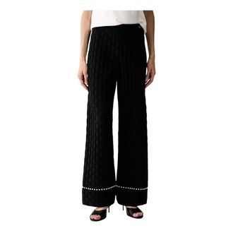 Karl Lagerfeld Mujer, Pantalones, Negro, Talla: L