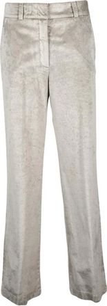 PESERICO Broeken, Dames, Beige, 2Xl, Katoen, Pantalone