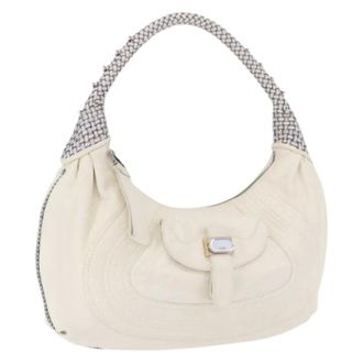 Fendi Pre-owned Shoulder Bag - Dames - Pre-owned - Wit - Maat: ONE Size Leer