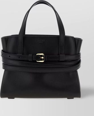 Moschino structured silhouette handbag top handles