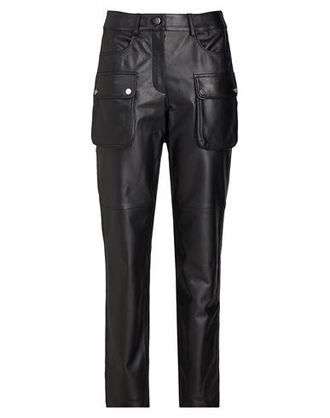 8 by YOOX LEATHER SLIM-FIT CARGO PANTS