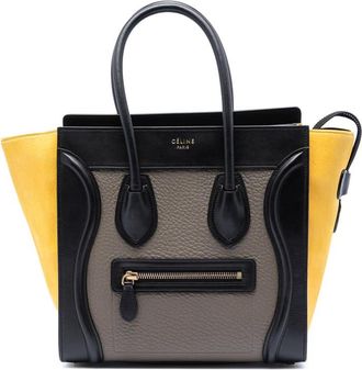 Celine Pre-owned Celine Micro Tricolor Leather Luggage Tote Ladies TR9LTKE44OC11XPS