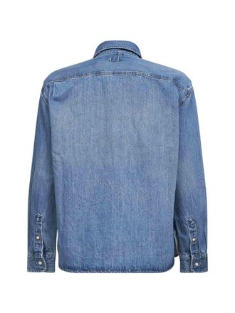 Jacquemus Logo-Embroidered Denim Shirt - Blue