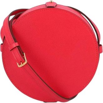 Herm&egrave;s Pre-owned Etui Poudrier Pommette Schoudertas - Dames - Vintage Schoudertas - Roze - ONE Size - Leer - Vintage