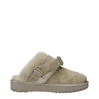 Burberry Hausschuhe und Clogs f&uuml;r Damen Wildleder Gr&uuml;n/Hunter