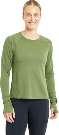 Oiselle Womens Flyout Long-Sleeve Shirt Green XXS