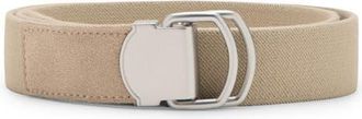 Mango Mixed Media Belt in Beige at Nordstrom, Size Medium