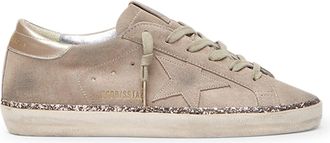 Golden Goose Soft Suede Low-Top Sneakers with Tonal Star Accent