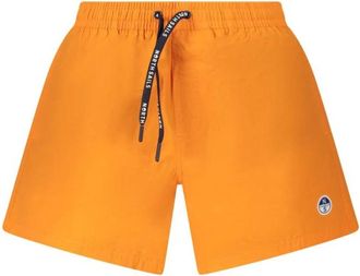 North Sails Oranje Katoenen Zwembroek met Ocean Details - Heren - Strandmode - Oranje - 2XL - Katoen - Badmode