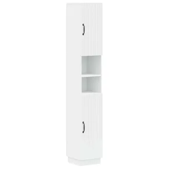 vidaXL Armario De Ba&ntilde;o Con Estante Abierto Hoorn Blanco Vidaxl