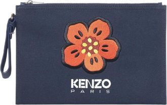 Kenzo Boke Flower Motif Clutch Bag
