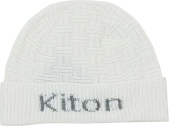 Kiton Muts - Heren - Hoeden - Wit - ONE Size - Kasjmier - Accessoires