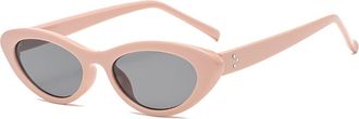 Generic Retro Cat Eye Street Shot Men and For Women Sunglasses (Color : D, Size : Medium)