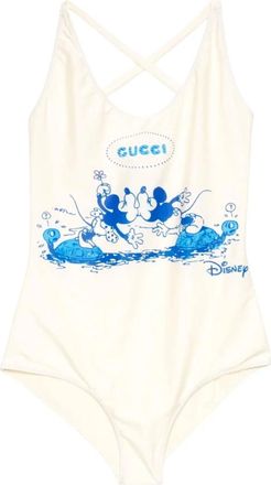 Gucci Logo One-piece Swimsuit - Dames - Badpakken - Wit - 2XS - Badmode