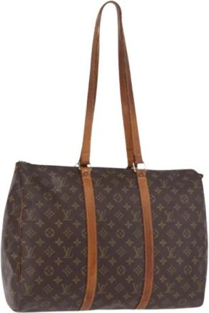 Louis Vuitton Tweedehands Canvas Louis Vuitton tassen - Dames - Vintage Shopper - Bruin - ONE Size - Vintage