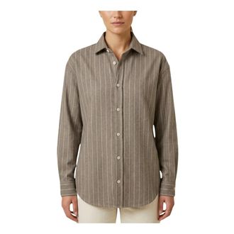 MC2 Saint Barth Camicia Gigy in flanella gessata con strass - - Blouses & Shirts - Donna - Marrone - S