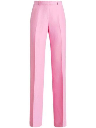 Etro Pantaloni dritti a vita alta - Rosa