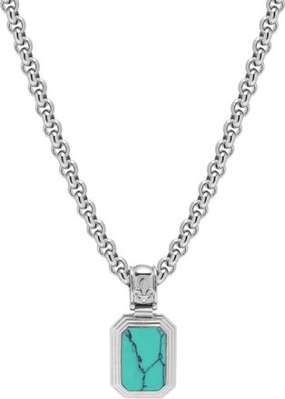 Nialaya Collana con turchese e onice - Argento