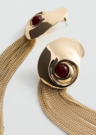 Mango Orecchini spirale rilievo oro - Donna - Taglia unica - MANGO