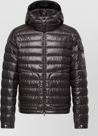 Moncler down hooded short puffer jacket