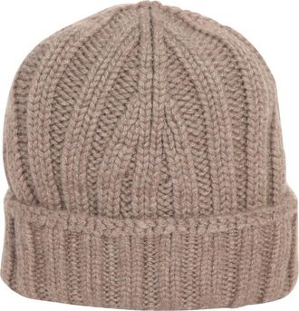 Dell'Oglio 181P Cashmere Legno - Heren - Hoeden - Bruin - ONE Size - Kasjmier - Accessoires