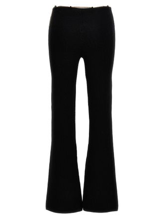 Alexander Wang Wool Blend with Chain Detail Trousers - Black