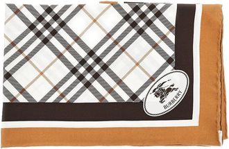 Burberry Check silk scarf Woman One Size