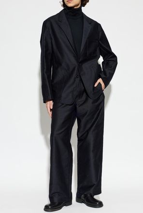 Christophe Lemaire Cotton Blazer, Mens, Black