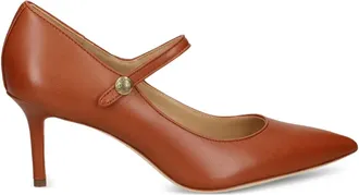 Lauren Ralph Lauren 70 mm Lanette Mary-Jane pumps met puntige neus - Bruin