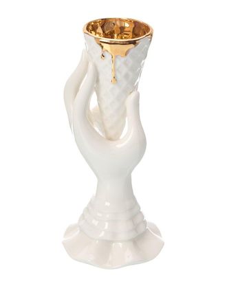 Jonathan Adler Gilded I-Scream Vase