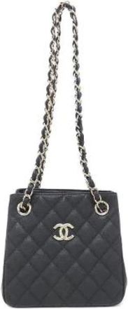 Chanel Pre-owned Caviar Skin Schoudertas - Dames - Vintage Schoudertas - Zwart - ONE Size - Leer - Vintage