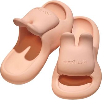Generic Eva-slipping Sandals for Womens Home Indoor Bathing Home Non-slip Thick Soles Wear Outside, No Stinky Feet(light pink,36-37)