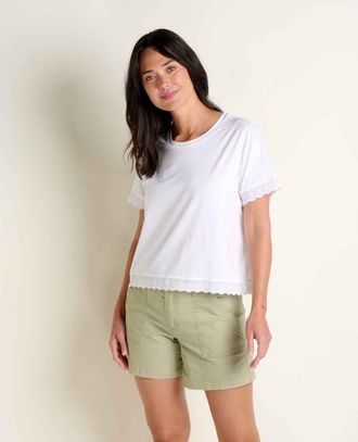 Toad & Co Clara Tee in True White at Nordstrom, Size X-Large