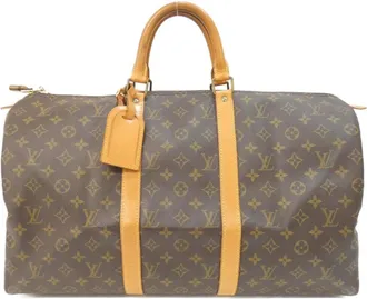 Louis Vuitton Monogram Marron Coated Canvas Boston Bag (Pre-Owned)